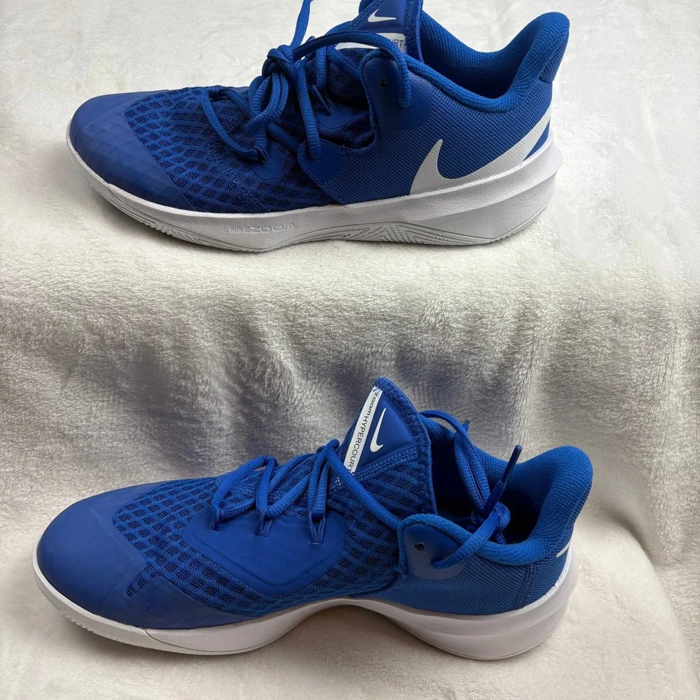 Nike Zoom Hyperspeed Court‎ Royal Blue White Sneakers Shoes Men 7.5 Women 9